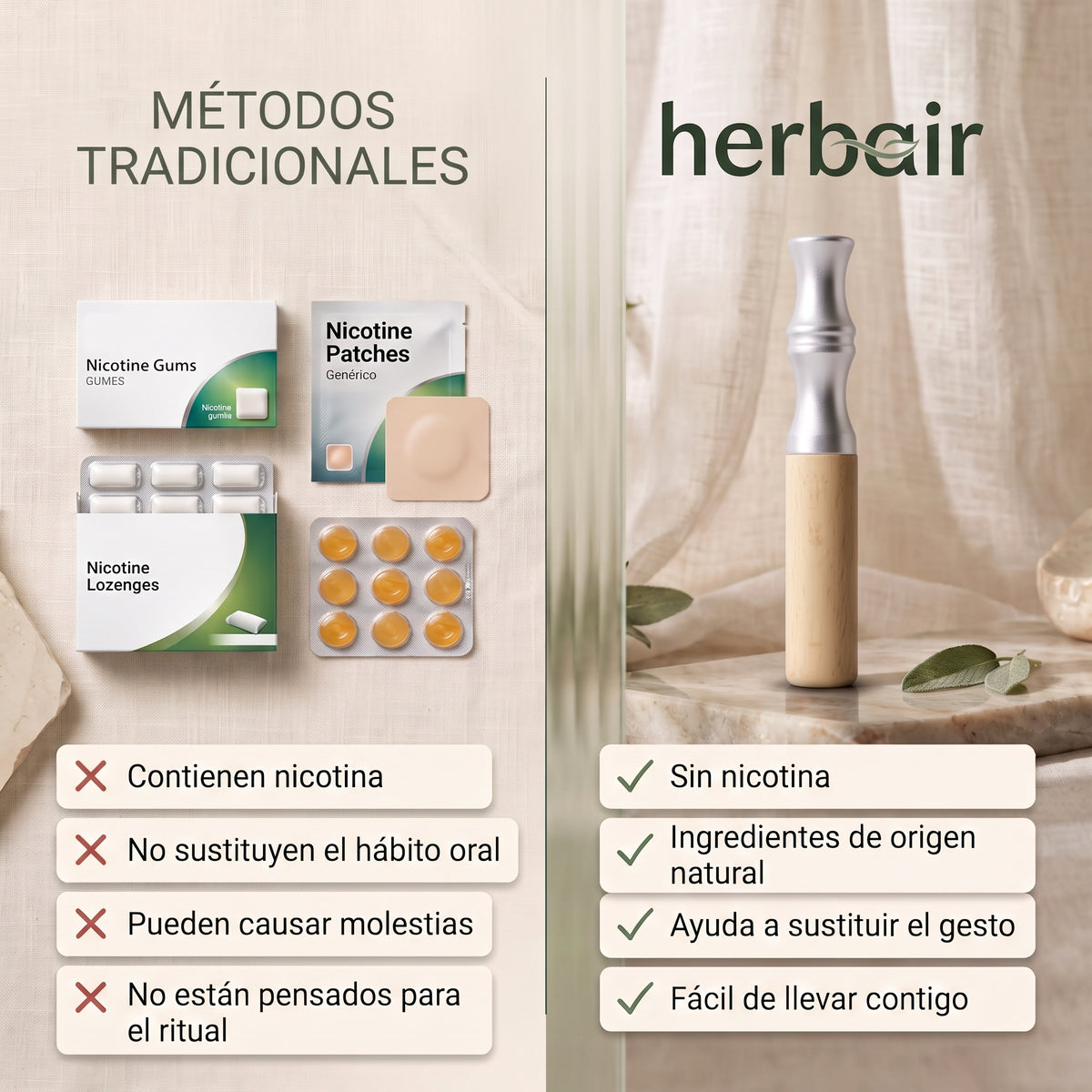 Herbair™ La alternativa natural al hábito.
